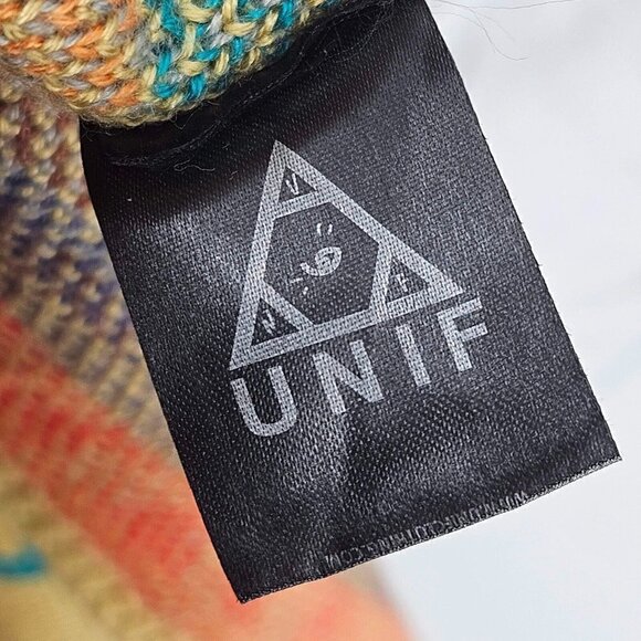 UNIF Southwestern Aztec Tribal Cardigan Sweater Women's XS Knit Open Boho Hippie - Picture 8 of 10